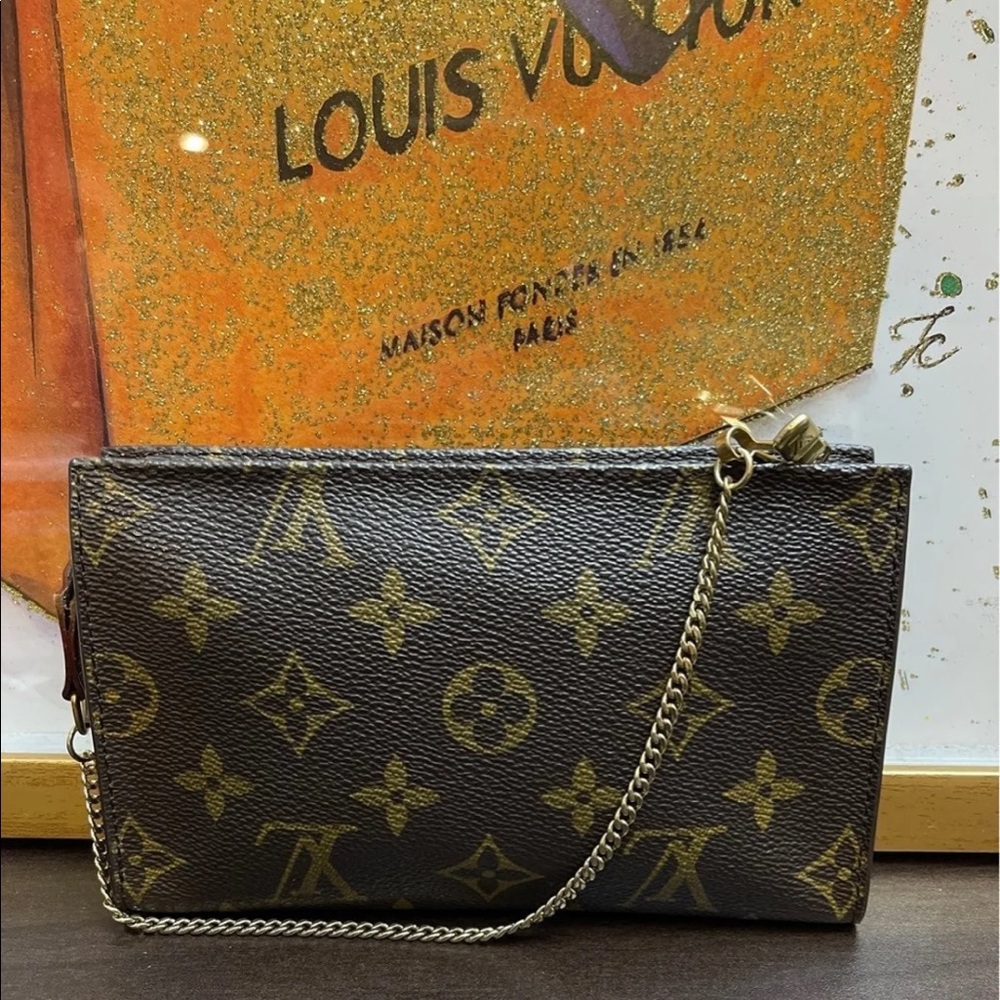 AUTHENTIC Vuitton Bucket Pouch Monogram
